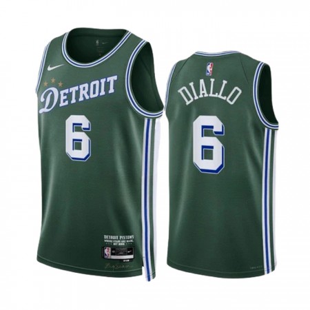 NBA Detroit Pistons Trikot Hamidou Diallo 6 Nike 2022-23 City Edition Grün Swingman - Herren